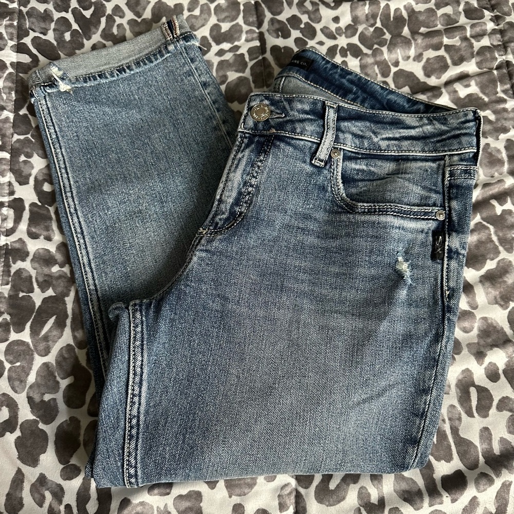 Silver Jeans Co Elyse Capri sz 6